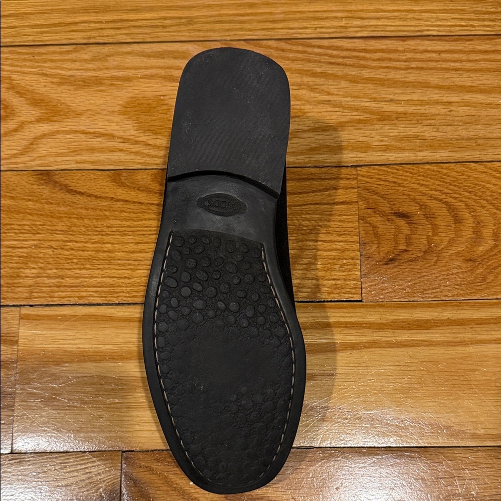 Tod's Black Suede Penny Loafers with Leather Insole - Picture 4 of 5